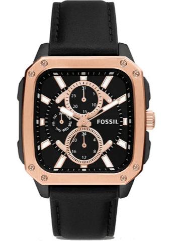 Fossil Multifunction Black Dial Black Leather Strap Watch for Men - BQ2654 Buy Now By Fossil