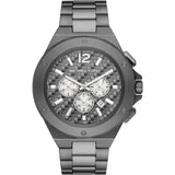 Michael Kors Lennox Chronograph Quartz Grey Dial Grey Steel Strap Watch For Men - MK9102 Buy Now By Michael Kors
