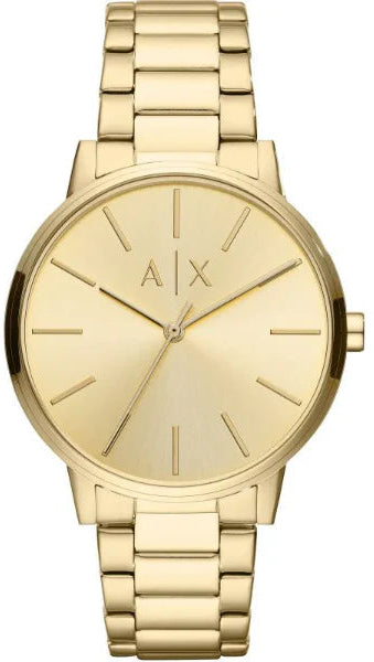 Armani Exchange Cayde Analog Gold Dial Gold Steel Strap Watch For Men - AX2707 Buy Now By Armani Exchange