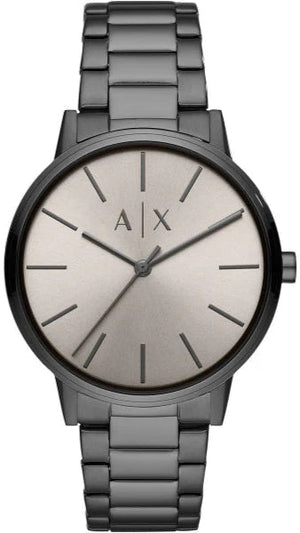 Armani Exchange Cayde Analog Grey Dial Grey Steel Strap Watch For Men - AX2722 Buy Now By Armani Exchange