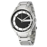 Armani Exchange Hampton Chronograph Black Dial Silver Steel Strap Watch For Men - AX2179 Buy Now By Armani Exchange