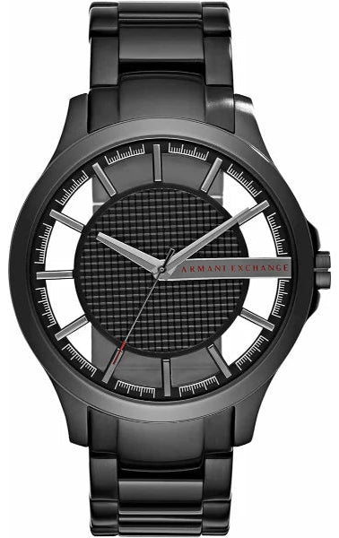 Armani Exchange Hampton Chronograph Black Dial Black Steel Strap Watch For Men - AX2189 Buy Now By Armani Exchange