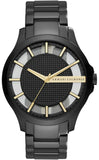 Armani Exchange Hampton Chronograph Black Dial Black Steel Strap Watch For Men - AX2192 Buy Now By Armani Exchange