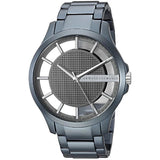 Armani Exchange Hampton Skeleton Grey Dial Blue Steel Strap Watch For Men - AX2401 Buy Now By Armani Exchange