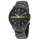Armani Exchange Hampton Chronograph Black Dial Black Steel Strap Watch For Men - AX2121 Buy Now By Armani Exchange