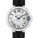 Cartier Ballon Bleu De Cartier Silver Dial Black Leather Strap Watch for Women - WSBB0030 Buy Now By Cartier