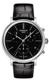 Tissot Carson Premium Chronograph Black Dial Black Leather Strap Watch For Men - T122.417.16.051.00 Buy Now By Tissot