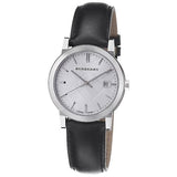 Burberry The City White Dial Black Leather Strap Watch for Men - BU9008 Buy Now By Burberry