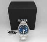 Hugo Boss Legacy Blue Dial Silver Steel Strap Watch for Men - 1513707 Buy Now By Hugo Boss