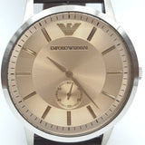 Emporio Armani Kappa Classic Brown Dial Brown Leather Strap Watch For Men - AR9106 Buy Now By Emporio Armani