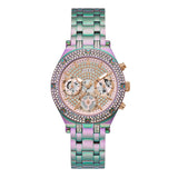 Guess Heiress Multifunction Diamonds Purple Dial Purple Steel Strap Watch for Women - GW0440L3 Buy Now By Guess