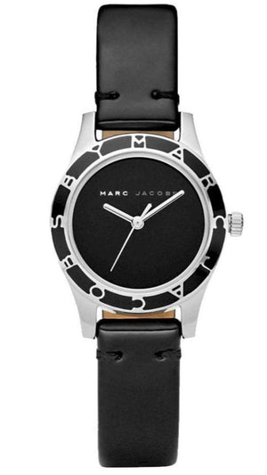 Marc Jacobs Blade Black Dial Black Leather Strap Watch for Women - MBM1082 Buy Now By Marc Jacobs