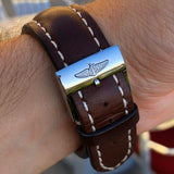 Breitling Superocean Heritage 42mm Rose Gold Chronometer Black Dial Brown Leather Strap Mens Watch - U1732112 Buy Now By Breitling