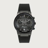 Salvatore Ferragamo Sapphire Chrono Black Dial Black Rubber Strap Watch for Men - SFME00621 Buy Now By Salvatore Ferragamo