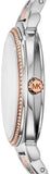 Michael Kors Cinthia Mother of Pearl Dial Two Tone Steel Strap Watch For Women - MK3831 Buy Now By Michael Kors
