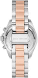 Michael Kors Bradshaw Chronograph White Dial Two Tone Steel Strap Watch For Women - MK7258 Buy Now By Michael Kors