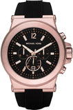 Michael Kors Dylan Black Dial Black Rubber Strap Watch for Men - MK8184 Buy Now By Michael Kors