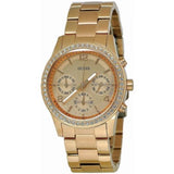 Guess Mini Spectrum Quartz Rose Gold Dial Rose Gold Steel Strap Watch For Women - W0122L3 Buy Now By Guess