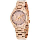 Michael Kors Slim Runway Rose Gold Dial Rose Gold Steel Strap Watch for Women - MK3549 Buy Now By Michael Kors