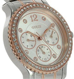 Guess Enchanting Diamonds Silver Dial Two Tone Steel Strap Watch for Women - W0305L3 Buy Now By Guess