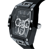 Guess Phoenix Multifunction Black Dial Black Rubber Strap Watch for Men - GW0203G3 Buy Now By Guess