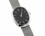 Calvin Klein Incentive Black Dial Silver Mesh Bracelet Watch for Women - K3P23121 Buy Now By Calvin Klein