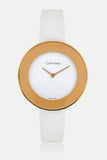 Calvin Klein Chic White Dial White Leather Strap Watch for Women - K7N236K2 Buy Now By Calvin Klein