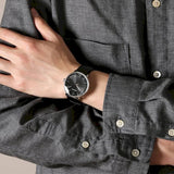 Calvin Klein High Noon Quartz Black Dial Black Leather Strap Watch for Men - K8M211C1 Buy Now By Calvin Klein