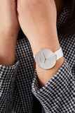Calvin Klein Full Moon White Dial White Leather Strap Watch for Women - K8Y236L6 Buy Now By Calvin Klein