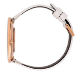 Calvin Klein Full Moon White Dial White Leather Strap Watch for Women - K8Y236L6 Buy Now By Calvin Klein