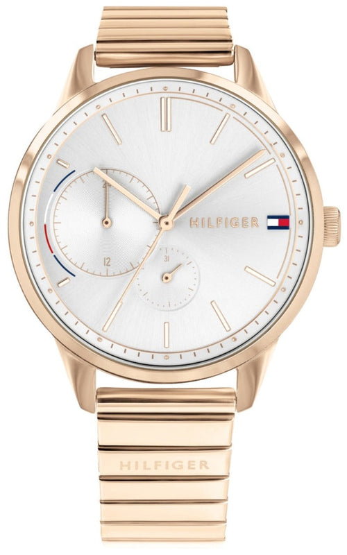 Tommy Hilfiger Brooke Silver Dial Rose Gold Steel Strap Watch for Women - 1782021 Buy Now By Tommy Hilfiger