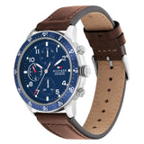 Tommy Hilfiger Jimmy Chronograph Quartz Blue Dial Brown Leather Strap Watch For Men - 1791946 Buy Now By Tommy Hilfiger