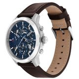 Tommy Hilfiger Henry Chronograph Blue Dial Brown Leather Strap Watch For Men -1710476 Buy Now By Tommy Hilfiger