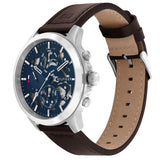 Tommy Hilfiger Henry Chronograph Blue Dial Brown Leather Strap Watch For Men -1710476 Buy Now By Tommy Hilfiger