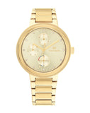 Tommy Hilfiger Joy Analog Gold Dial Gold Steel Strap Watch For Women - 1782536 Buy Now By Tommy Hilfiger