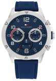Tommy Hilfiger Blaze Chronograph Blue Dial Blue Rubber Strap Watch For Men - 1792027 Buy Now By Tommy Hilfiger