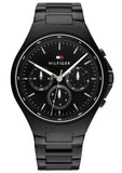 Tommy Hilfiger Justin Chronograph Black Dial Black Steel Strap Watch For Men - 1792055 Buy Now By Tommy Hilfiger