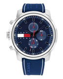 Tommy Hilfiger Wynwood Chronograph Blue Dial Blue Silicon Strap Watch For Men - 1710582 Buy Now By Tommy Hilfiger