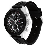 Tommy Hilfiger Clark Chronograph Black Dial Black Rubber Strap Watch For Men - 1792082 Buy Now By Tommy Hilfiger