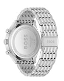 Hugo Boss Gregor Chronograph Black Dial Silver Steel Strap Watch For Men - 1514082 Buy Now By Hugo Boss
