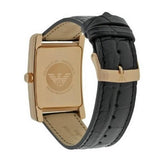 Emporio Armani Classic Black Dial Black Leather Strap Watch For Women - AR0169 Buy Now By Emporio Armani