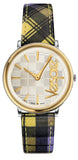 Versace V-Circle The Clans Edition Silver Dial Multicolor Leather Strap Watch for Women - VE8100118 Buy Now By Versace