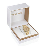 Versace Greca Time Quartz Gold Dial Gold Steel Strap Watch For Men - VE3K00522 Buy Now By Versace