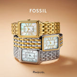 Fossil Raquel Three Hand Mother of Pearl Dial Two Tone Steel Strap Watch For Women - ES5305 Buy Now By Fossil