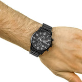 Hugo Boss Chronograph Black Dial Black Steel Strap Watch for Men - 1513180 Buy Now By Hugo Boss