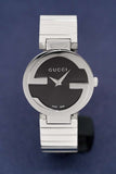 Gucci Interlocking G Quartz Black Dial Black Steel Strap Watch For Women - YA133502 Buy Now By Gucci