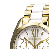Michael Kors Bradshaw Chronograph White Dial Two Tone Steel Strap Watch For Women - MK5743 Buy Now By Michael Kors