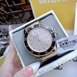 Michael Kors Everest Analog Rose Gold Dial Black Silicone Strap Watch For Women - MK7358 Buy Now By Michael Kors