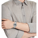 Emporio Armani Meccanico Automatic Silver Dial Silver Steel Strap Watch for Men - AR60006 Buy Now By Emporio Armani