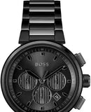 Hugo Boss One Chronograph Black Dial Black Steel Strap Watch For Men - 1514001 Buy Now By Hugo Boss